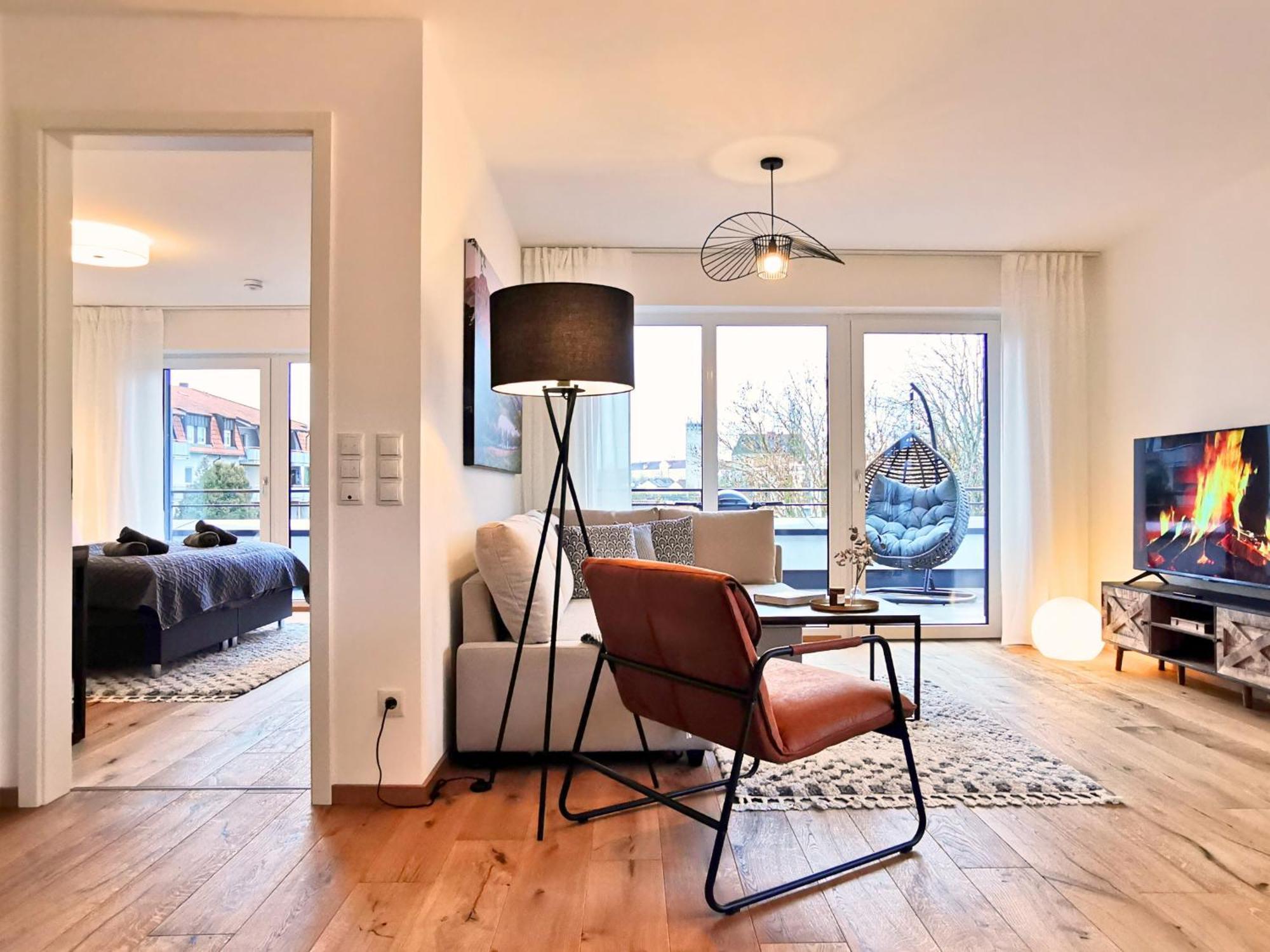 Apartmán Fynbos Penthouse Deluxe, Balkon, Parkplatz Straubing Exteriér fotografie