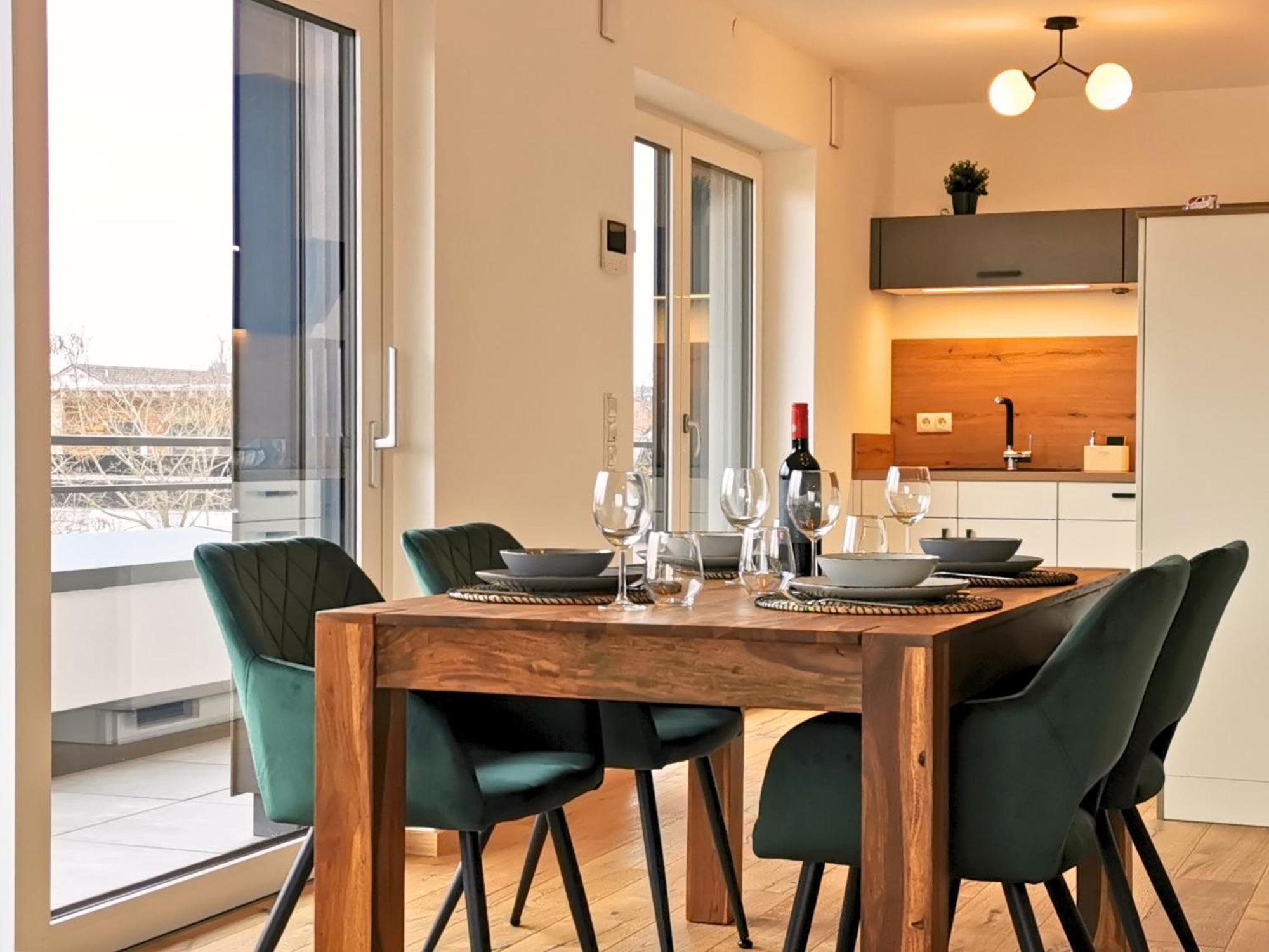 Apartmán Fynbos Penthouse Deluxe, Balkon, Parkplatz Straubing Exteriér fotografie