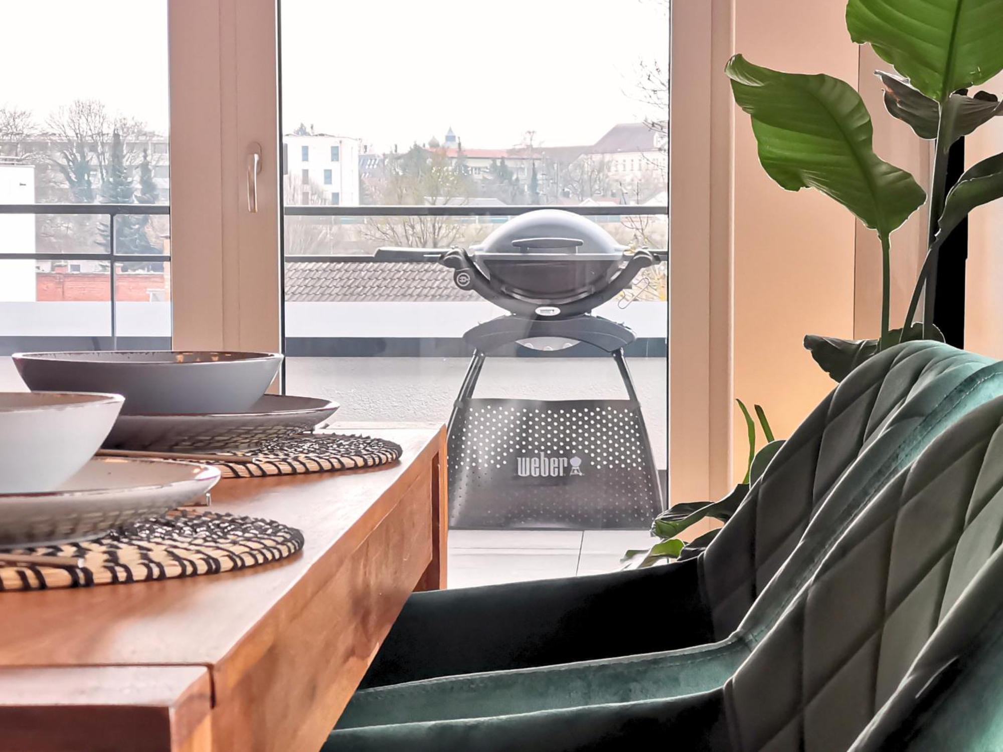 Apartmán Fynbos Penthouse Deluxe, Balkon, Parkplatz Straubing Exteriér fotografie