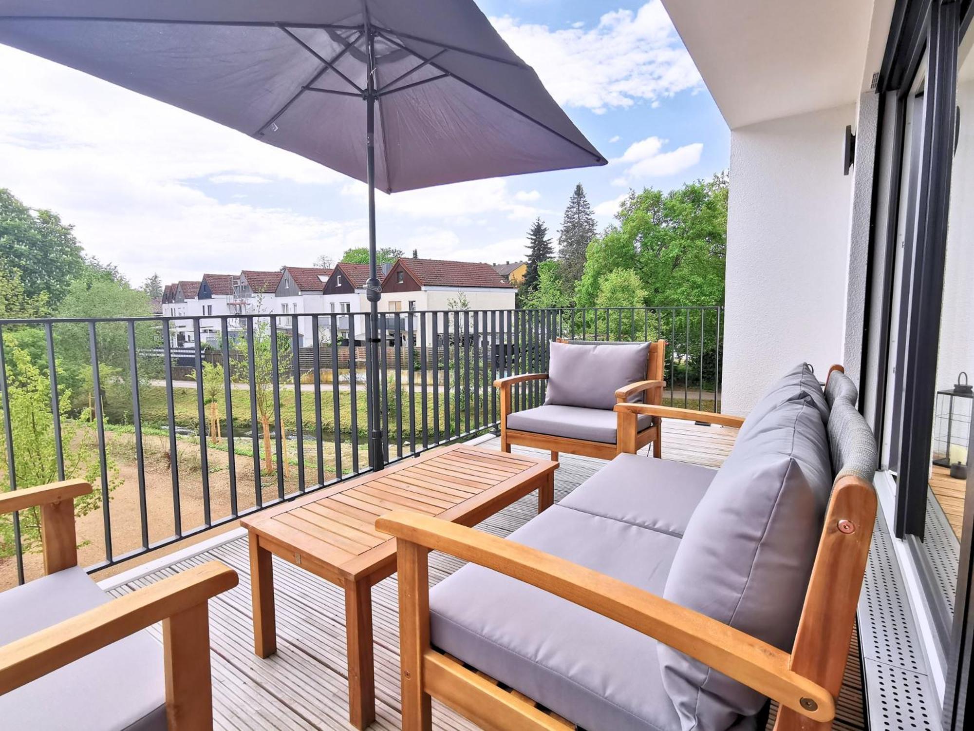 Apartmán Fynbos Penthouse Deluxe, Balkon, Parkplatz Straubing Exteriér fotografie