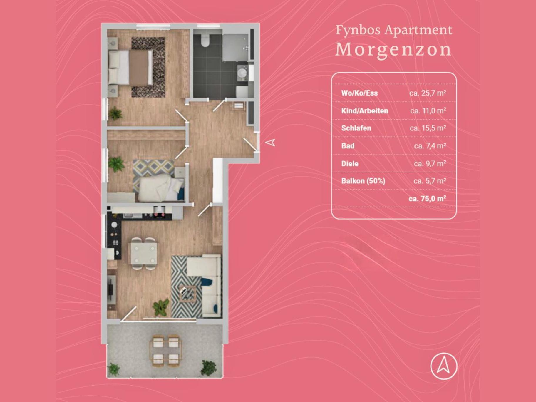 Apartmán Fynbos Penthouse Deluxe, Balkon, Parkplatz Straubing Exteriér fotografie